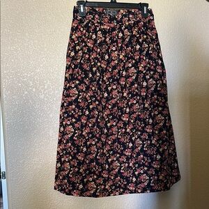 Vintage Charter Club Floral A-Line Skirt
